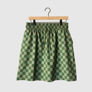 Albion Fit Cher Skirt Green Checkers